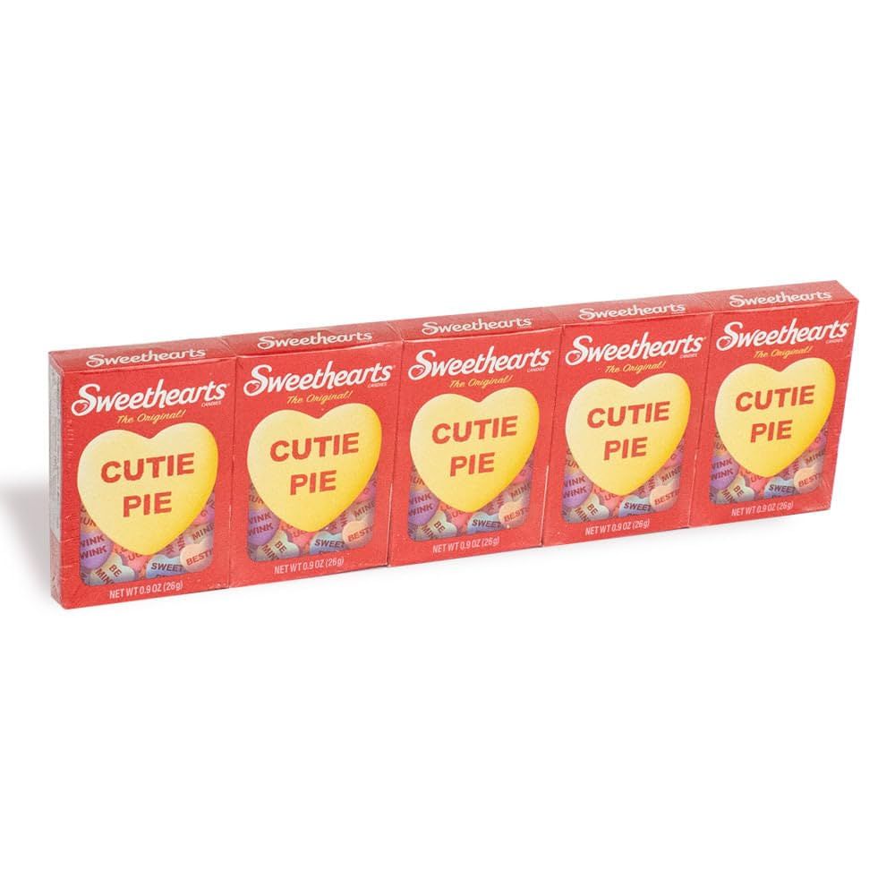 Sweethearts Classic Conversation Hearts Valentine&#39;s Day Candy - 5 boxes