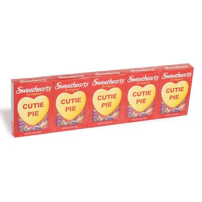Sweethearts Classic Conversation Hearts Valentine&#39;s Day Candy - 5 boxes