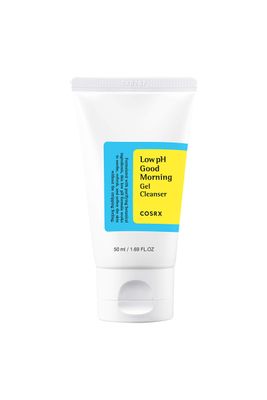 COSRX Low pH Good Morning Gel Cleanser 1.7 fl.oz / 50ml TSA Approved Travel Size Mild Face Cleanser Korean Skin Care for Acne Prone Skin, PH Balancing, Anti Acne, Breakouts Treatment