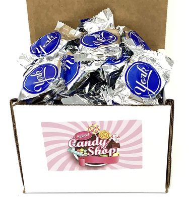 SECRET CANDY SHOP York Peppermint Patties Dark Chocolate Mint Candy Candy in Box, 1Lb (Individually Wrapped)