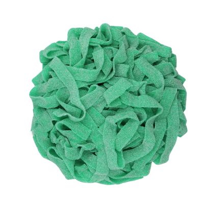 Smarty Stop Sour All Flavor Gummy Belts Candy 1 Pound (Green Apple)