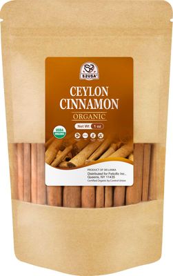 52USA Organic Ceylon Cinnamon Sticks, 1 Ounce (Pack of 1), True Cinnamon Farmed in Sri Lanka, Whole Cinnamon Sticks Bulk, Vegan, Non GMO, 28g