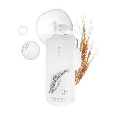House of Dohwa Gentle Rice Bran Toner Korean for Face (Tone, Rejuvenate &amp; Moisturize) - Hydrating Vegan with Hyaluronic Acid - Rice Bran Extract (6.76 Fl oz)