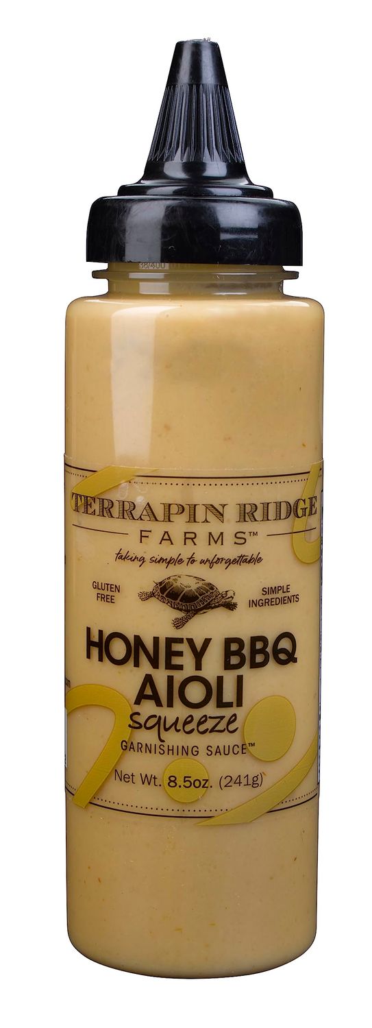 Terrapin Ridge Farms Honey BBQ Aioli - One 8.5 Ounce Squeeze Bottle