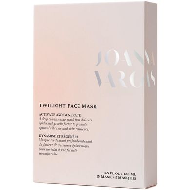 Joanna Vargas Twilight Face Mask - Hydrating Face Masks with Epidermal Growth Factor &amp; Niacinamide - Soothing Facial Masks for Women - Repairing Sheet Mask for Enhanced Skin Barrier - 5 Sheets