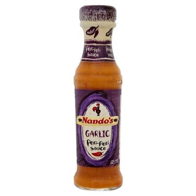 Nando&#39;s Garlic Peri-Peri Sauce, 125ml (Pack of 4)