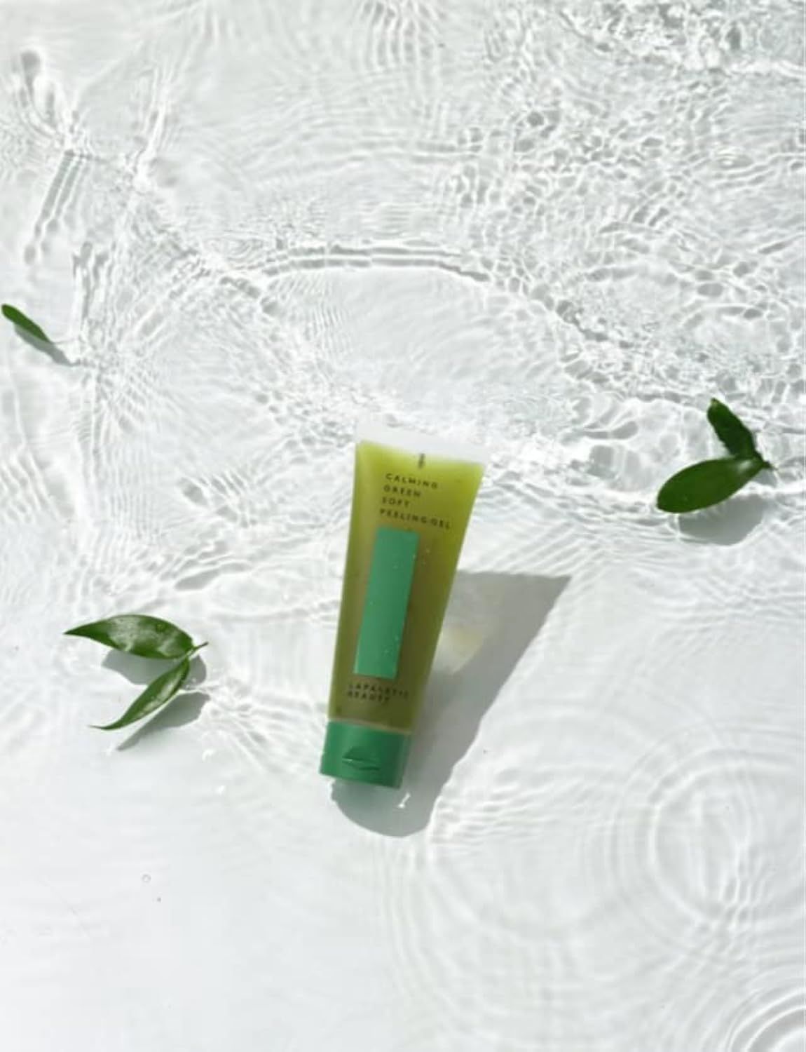 lapalette beauty Calming Green Soft Peeling Gel. Mild, Waterful Cleanser, 100ml / 3.38 fl. oz. / Hydration, Exfoliating, Deep Cleansing, Glowing, Cruelty-Free, Paraben-Free, Korean Skin Care
