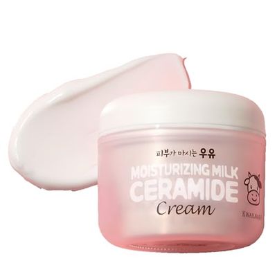 WELCOS Kwailnara Moisturizing Milk Ceramide Cream Long Lasting Hydrating, Soothing, Nourishing w/Milk Protein Extract, Royal Jelly, Ceramide Korean Skin Care 100ml / 3.38 Fl. oz