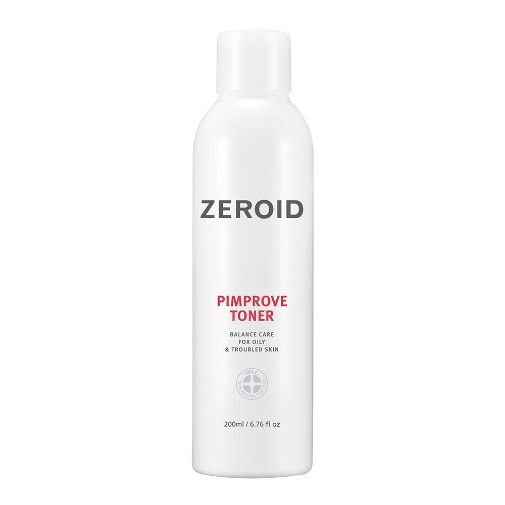 ZEROID Pimprove Facial Toner Skin Barrier with Hyaluronic Acid &amp; Ceramide pH Balanced Face Toner for Oily &amp; Sensitive Skin Korean Skincare Facial Deep Hydrating 6.76 fl oz (200ml)