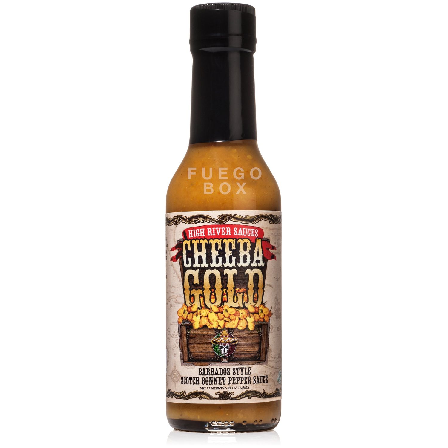 High River Sauces Cheeba Gold Barbados Style Scotch Bonnet Pepper Sauce (Single)