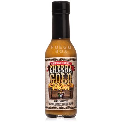 High River Sauces Cheeba Gold Barbados Style Scotch Bonnet Pepper Sauce (Single)