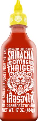 Crying Thaiger 17oz Sriracha Chili Sauce - Classic Thai Hot Sauce, Vegan, Gluten-Free, Non-GMO - Made in Thailand (Pack of 1)