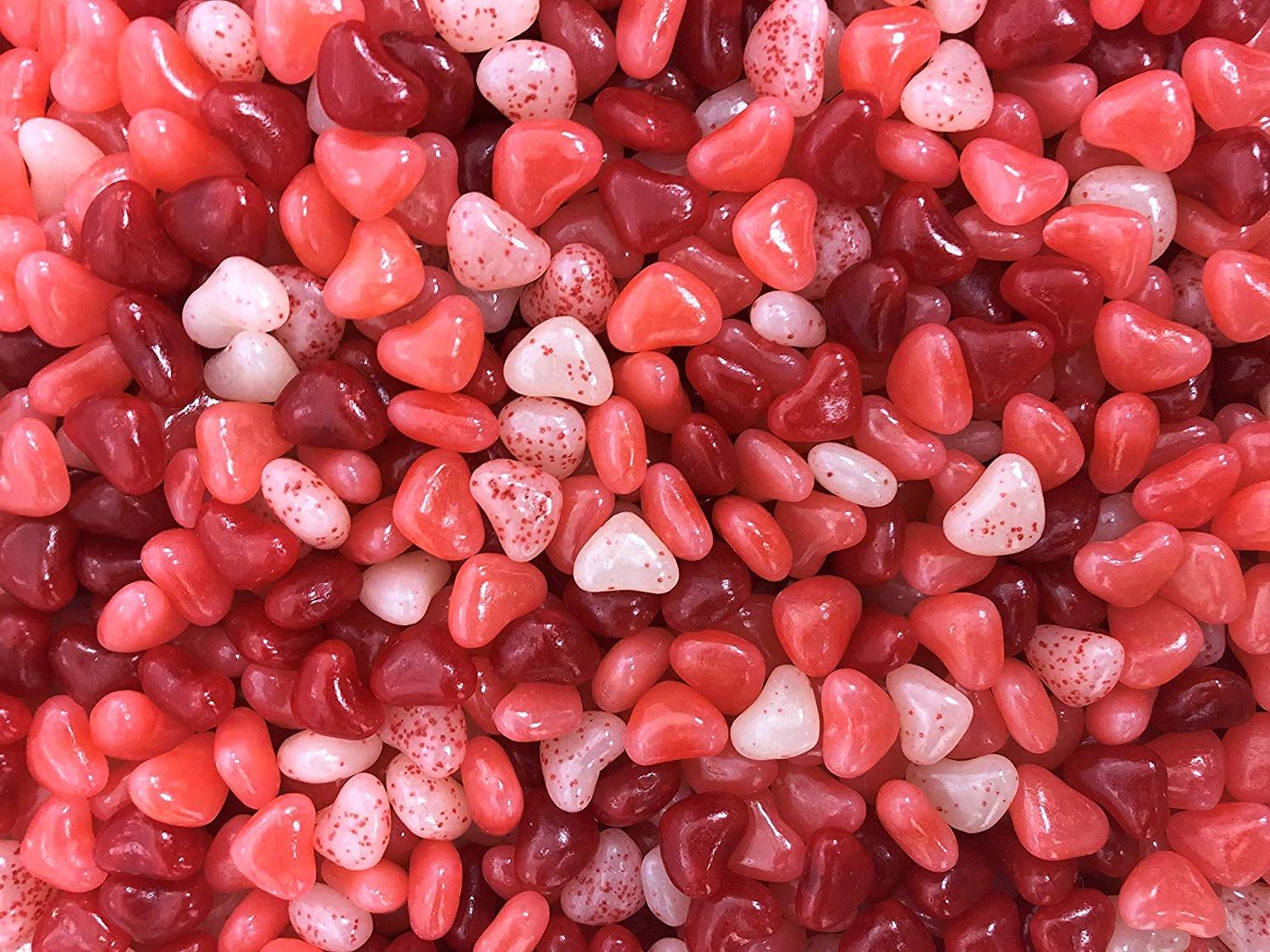 Jolly Rancher Jelly Bean Hearts, Valentines Day, Mothers Day, Red and Pink Jellies, for Birthday Party, Baby Shower, 3 Pounds