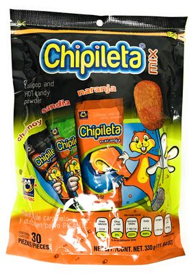 Chipoleta Mix Lollipop and hot candy powder