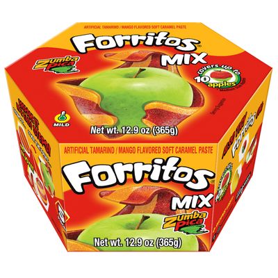 Zumba Pica Forritos - Mango &amp; Tamarind Mix Soft Caramel Paste for Apples - Tamarind Paste to Cover Apples - Tamarindo Mexican Candy - Caramel Apple Wraps - Forritos Tamarindo para Manzanas