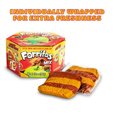 Zumba Pica Forritos - Mango & Tamarind Mix Soft Caramel Paste for Apples - Tamarind Paste to Cover Apples - Tamarindo Mexican Candy - Caramel Apple Wraps - Forritos Tamarindo para Manzanas