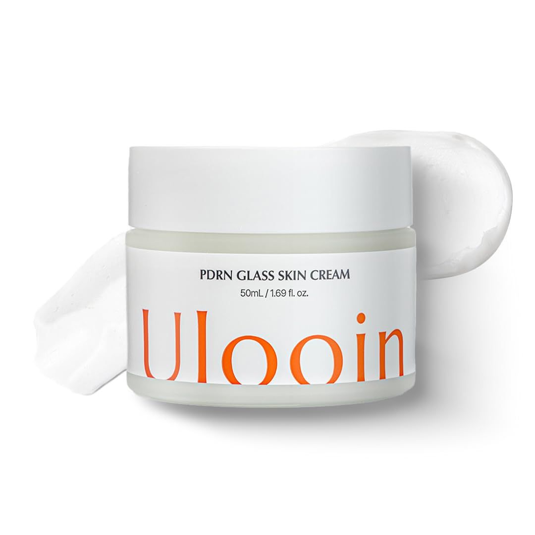 Ulooin PDRN Glass Skin Cream - K-Beauty Hydrating &amp; Revitalizing Face Cream with PDRN &amp; Bakuchiol Clinically Proven by Korean Skincare Clinic Supports Skin Barrier, Smoothness, and Deep Moisture