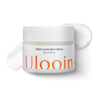 Ulooin PDRN Glass Skin Cream - K-Beauty Hydrating &amp; Revitalizing Face Cream with PDRN &amp; Bakuchiol Clinically Proven by Korean Skincare Clinic Supports Skin Barrier, Smoothness, and Deep Moisture