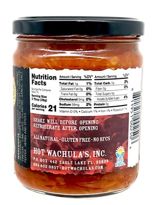 Hot Wachula's Southern Peach Salsa Medium Hand Crafted Small Batch Salsa Made with Fresh All Natural Ingredients Gluten Free Low Sodium
