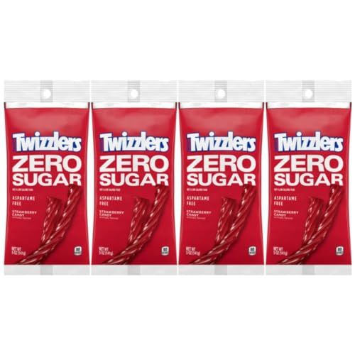 Strawberry Twists Zero Sugar - 4pack (5oz) Bags bundled in a box