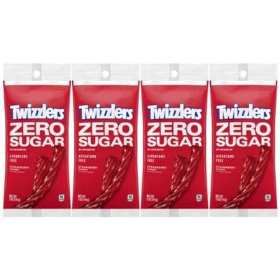 Strawberry Twists Zero Sugar - 4pack (5oz) Bags bundled in a box