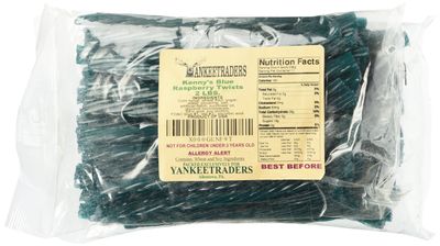 Kenny&#39;s Blue Raspberry Licorice Twists - 2 Lbs