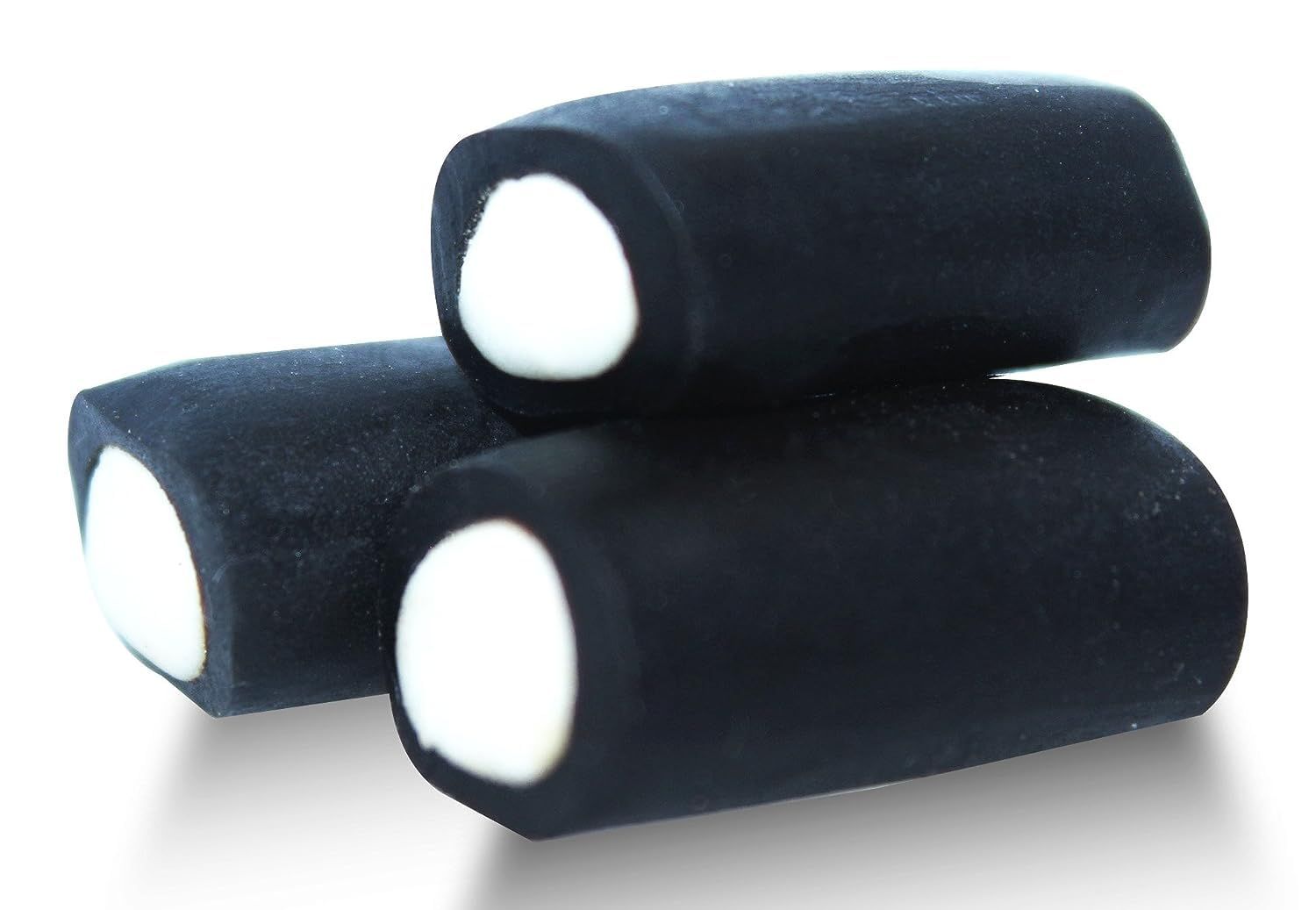 HolanDeli Black Licorice Rockies with White Center 1 lb. Bag