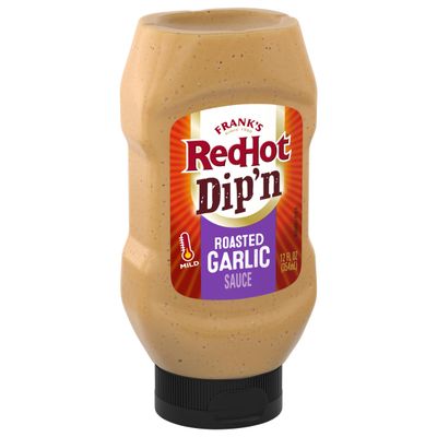 Frank&#39;s RedHot Dip&#39;n Roasted Garlic Sauce, 12 fl oz
