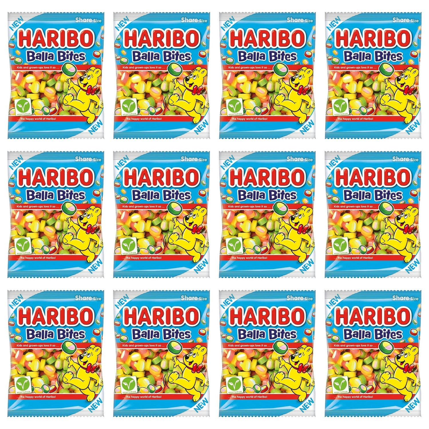 HARIBO Balla Bites 140g (Pack of 12)