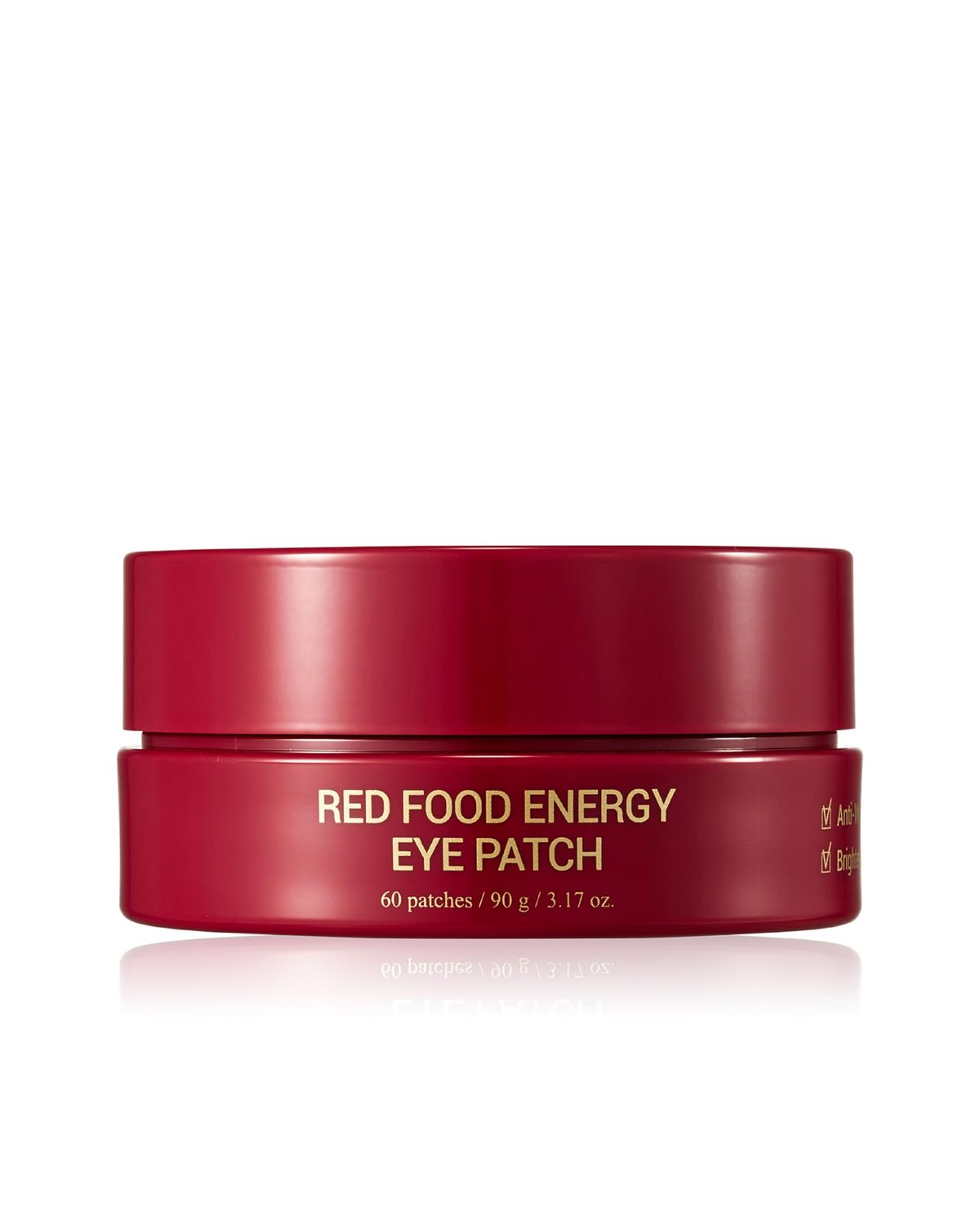 YADAH Red Food Energy Eye Patch 60 Pairs - Hydrogel Under Eye Mask with Pomegranate &amp; Ginseng for Firming, Hydration &amp; Puffiness Reduction.