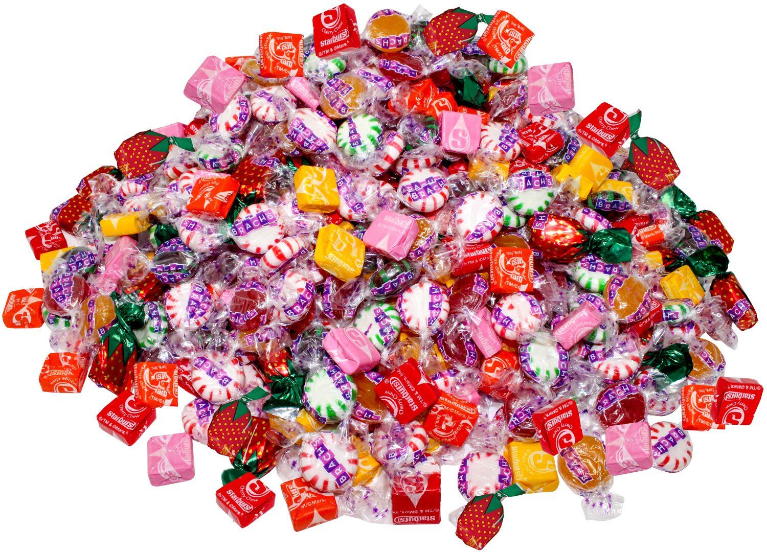 ASSORTIT X Starburst Collab Holiday Bulk Special Assorted Starbursts &amp; Hostess Mix Fruit Pops 9.75 Lb Bulk Soft Chewy &amp; Hard Candy Mixed Assortment Value Pack 700 Pcs (140 oz)