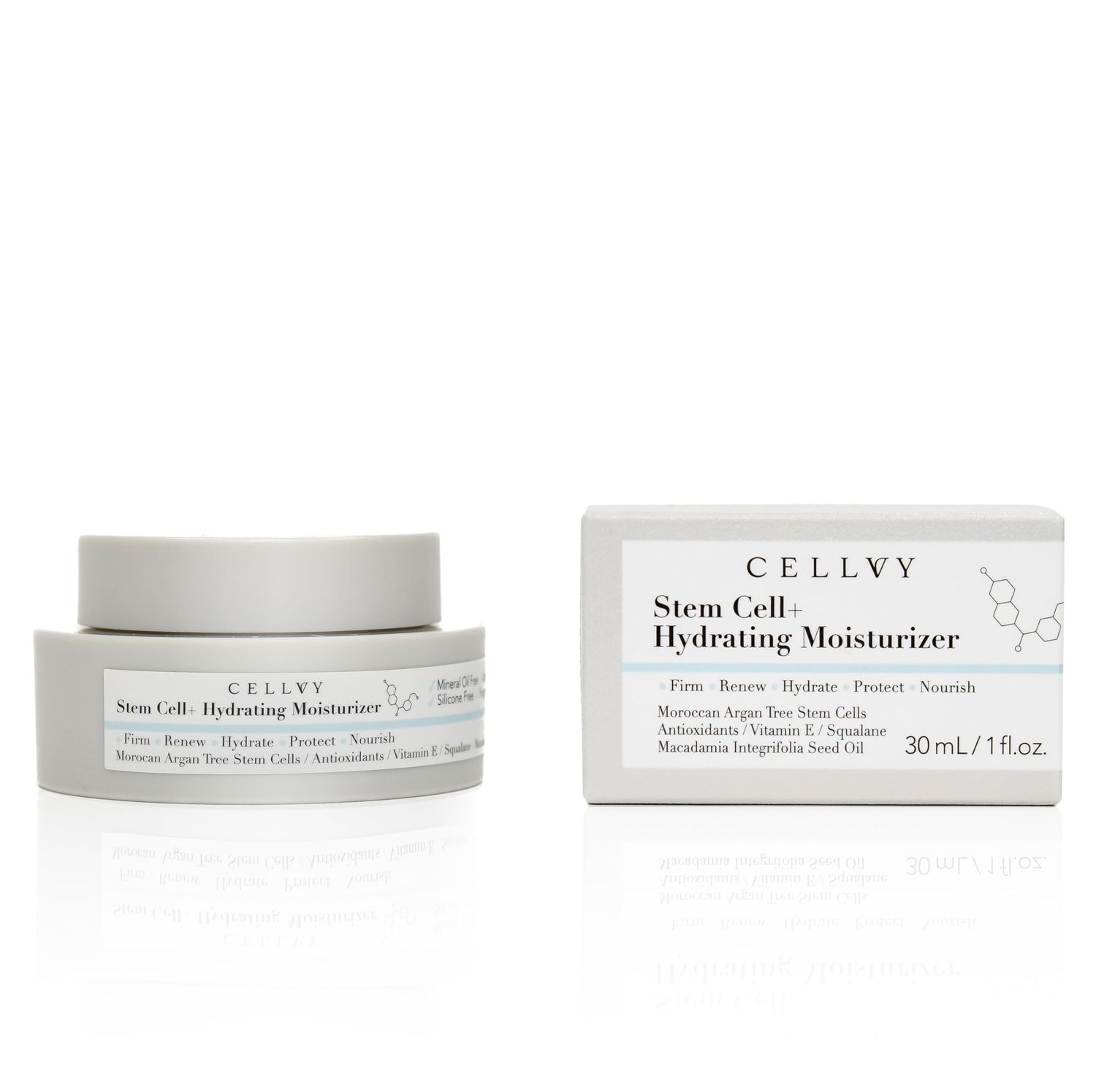 CELLVY Hydrating Moisturizer w/Moroccan Argan Tree Stem Cells, Korean Taiwanese Skincare w/Squalane &amp; Antioxidants, Lightweight Anti-Aging Face Cream, Firms, Repairs &amp; Boosts Collagen