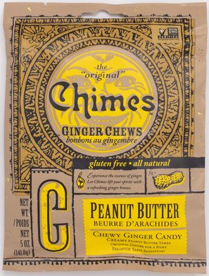Chimes Peanut Butter Ginger Chews, 5 Ounce (Pack of 1)