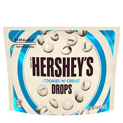 HERSHEYS DROPS WHIT CHCLT CKS N C1 PIECES COOKIES &amp; CREAM DROP 8 OZ - 0034000271061
