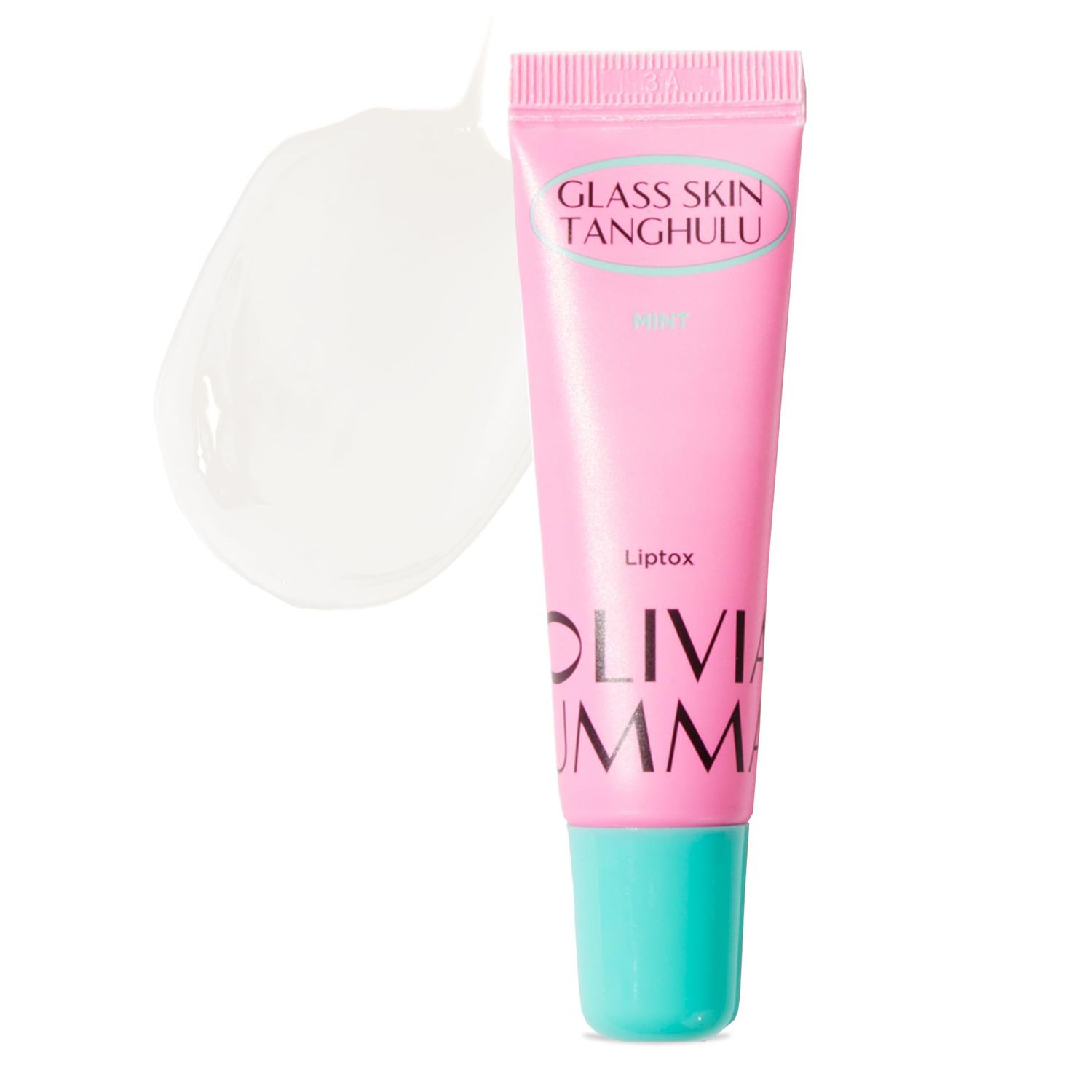 OLIVIAUMMA Mint Glass Skin Tanghulu Liptox - Korean Plumping Lip Balm with Peppermint, Shea Butter &amp; Macadamia Seed Oil to Shine and Restore Dry Lips - Non-Sticky Korean Lip Plumper - 10 ml