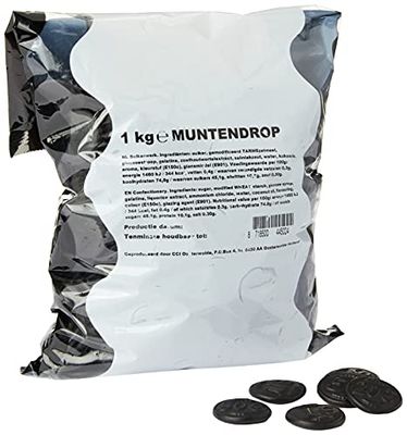 Licorice in KiloBag - K&amp;H Munten Drop (Kraepelien &amp; Holm Coin Licorice / Liquorice) (2.3-LB)
