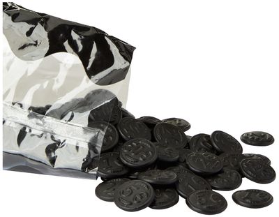 Licorice in KiloBag - K&amp;H Munten Drop (Kraepelien &amp; Holm Coin Licorice / Liquorice) (2.3-LB)