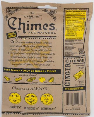 Chimes Peanut Butter Ginger Chews, 5 Ounce (Pack of 1)