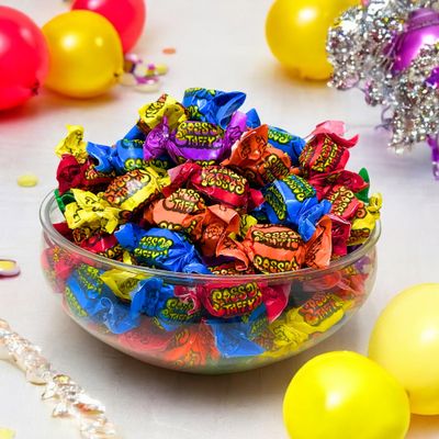 Ultimate Sour Fruit Taffy Mix 2 Lbs Bulk Candy Assorted Variety Mix Gluten Free, Nut Free, Soft & Chewy Classic Saltwater Taffies Individually Wrapped 120Pcs (32-Oz)