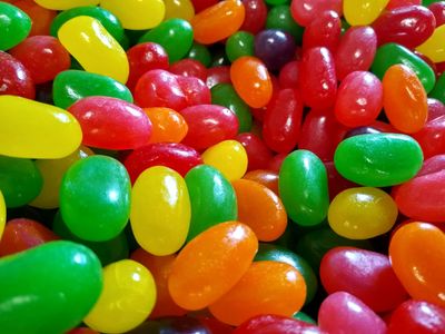 Jumbo Assorted Jelly Beans - 2 lbs of Fresh Delicious Extra Large Strawberry Cherry Lemon Lime Grape Orange Jelly Beans
