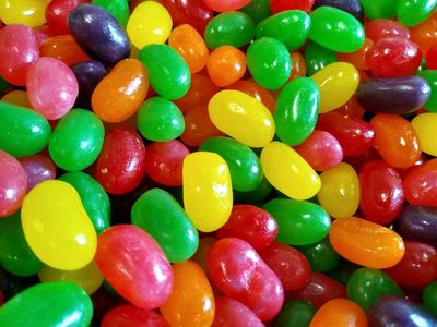 Jumbo Assorted Jelly Beans - 2 lbs of Fresh Delicious Extra Large Strawberry Cherry Lemon Lime Grape Orange Jelly Beans