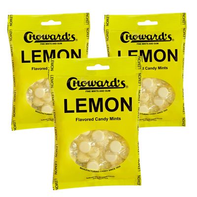 Choward&#39;s Lemonmint Candy Bags Unique Aromatic Flavors for Everyday Freshness Perfect for Travel, Sharing, and Gifting Distinctive Taste in Convenient Packaging (Pack of 3, 49 pieces)