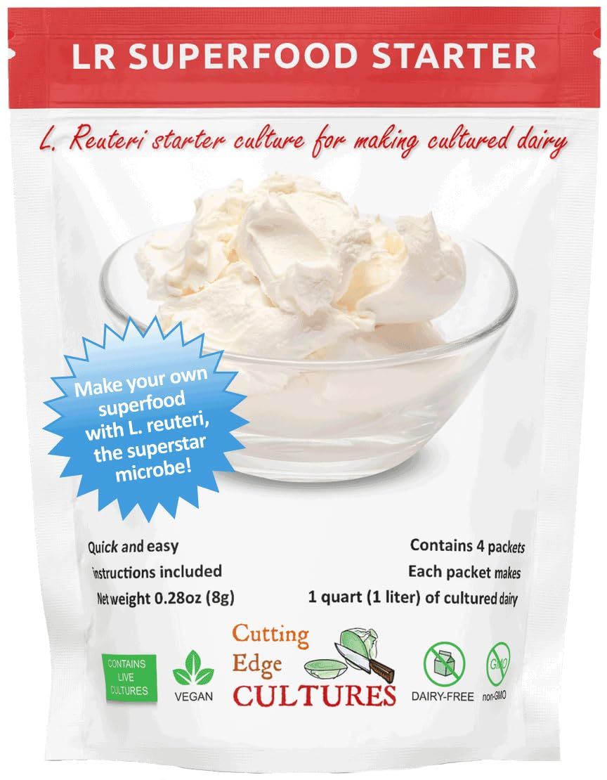 LR SuperFood Starter Culture L. Reuteri ProBiotic Cultured Dairy Low And Slow Yogurt Lactobacillus