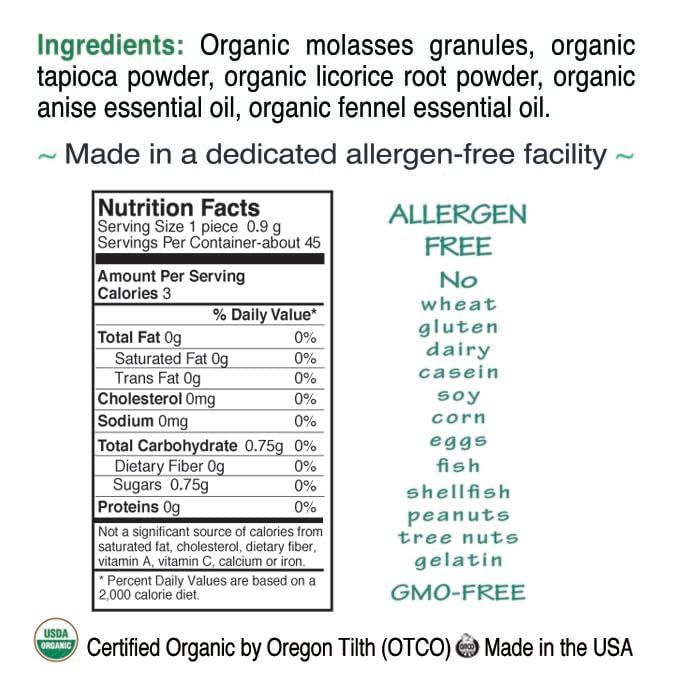 St. Claire's Organic Herbal Pastilles, (Licorice, 1.5 Ounce Tin, Bundle of 3) Gluten-Free, Vegan, GMO-Free, Plant-based, Allergen-Free Made in our Allergen-Free facility