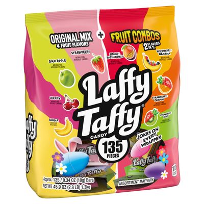Laffy Taffy Easter Variety Candy Mix, Individually Wrapped Bars, 45.9oz (135 Count)