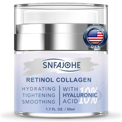 Instant Face Lift Cream with Retinol &amp; Collagen Hyaluronic Acid Neck Cream for Tightening and Firming - Anti-Aging Face Moisturizer for Women &amp; Men,Retinol Cream for Face - 1.7 Fl Oz