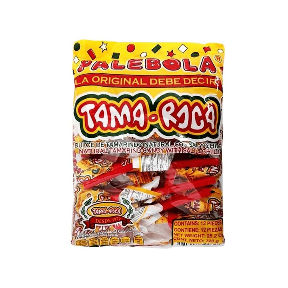 Tama Roca Palebola Natural Tamarind Candy Lollipop with Salt and Chili. Mexican Tamarind Candy 2.1 Ounce Each Individually Wrapped Lollipop (16 Pieces Pack 33.6 Ounces)