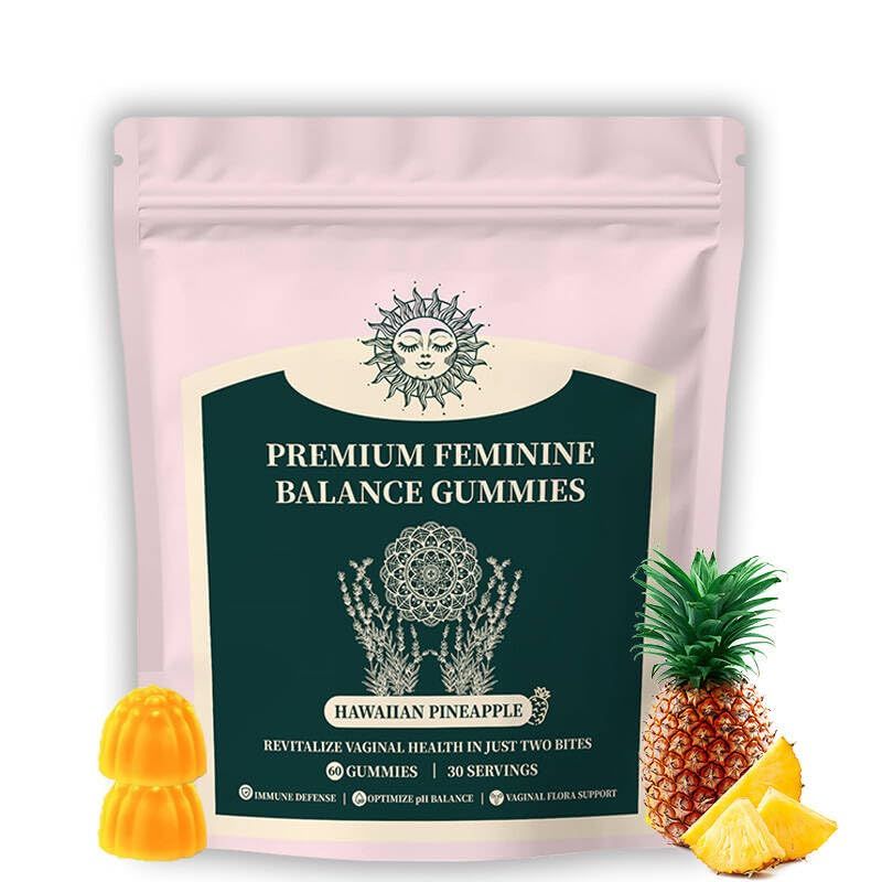 DQZZYMG New Feminine Balance Gummies for Women, Vegan for Women Health Support (30 Servings)