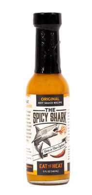 The Spicy Shark Original Hot Sauce - Vegan, Gluten Free and Made in the USA - Brand Featured on Hot Ones
