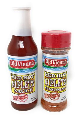Old Vienna Red Hot Riplet Sauce and Seasoning Combo